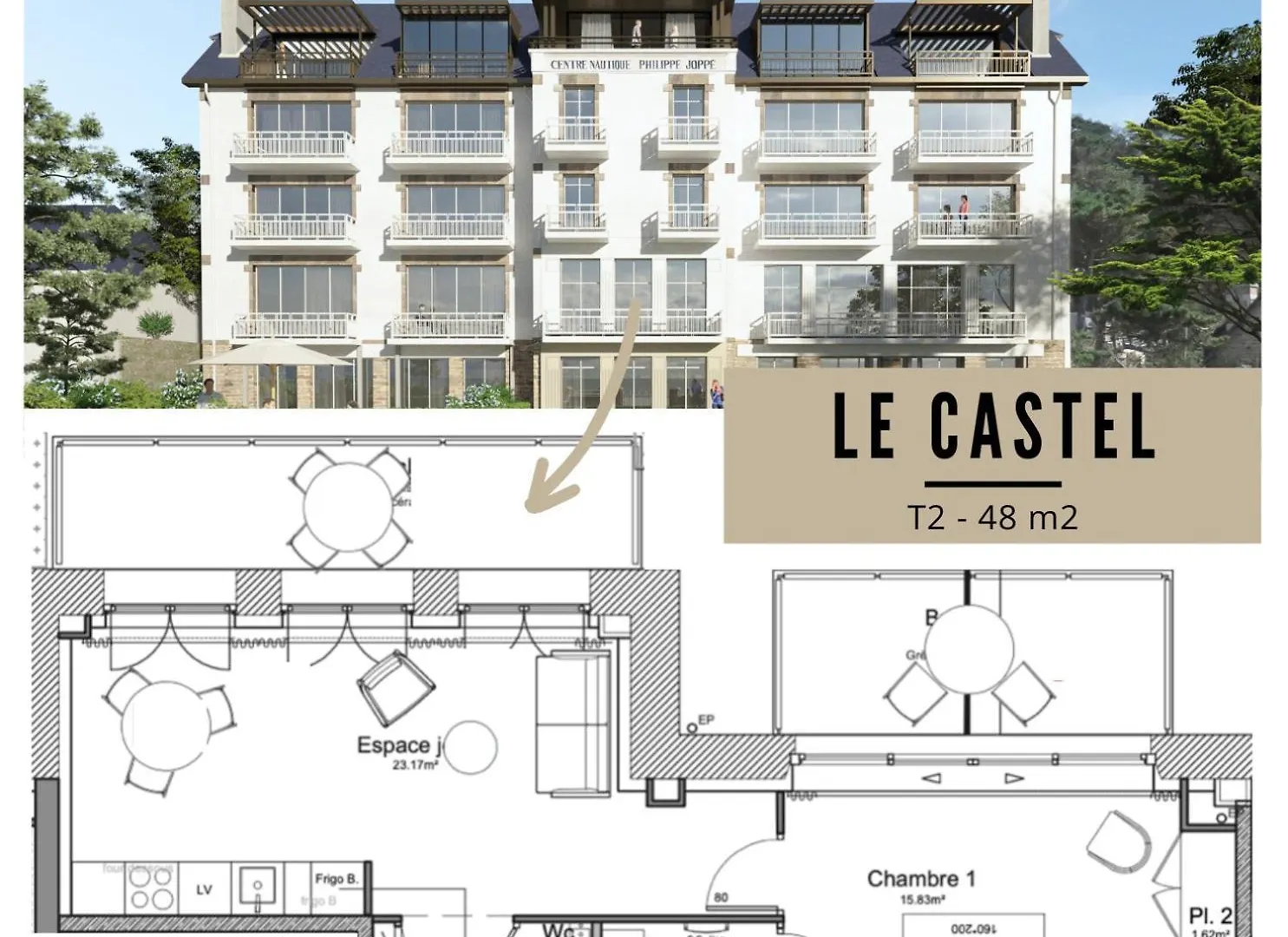 Appartamento Ile Aux Moines T3 Trébeurden